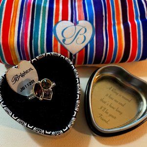 Brighton "Bermuda" Ladies Size 6 Amethyst/Peridot/Tanzanite Crystal Ring NWT